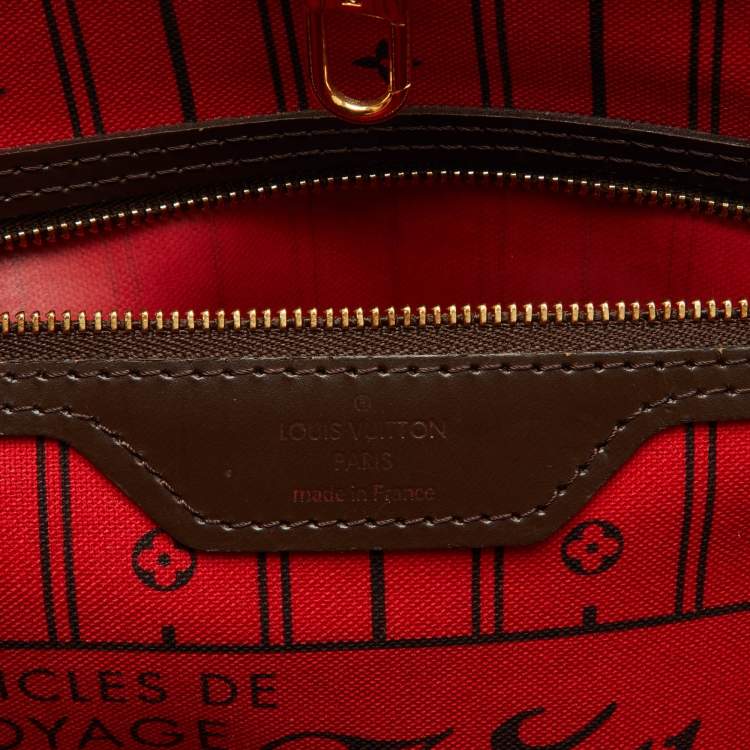 Pre Owned Louis Vuitton Damier Ebene Canvas Neverfull MM Bag