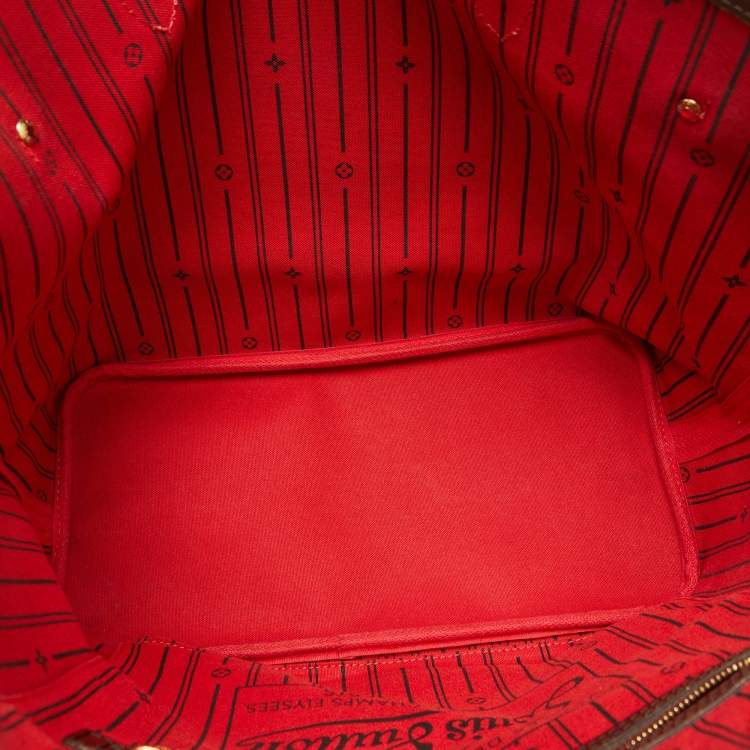 Pre Owned Louis Vuitton Damier Ebene Canvas Neverfull MM Bag