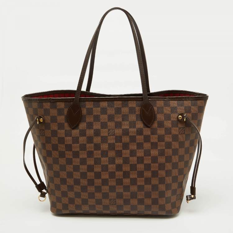 Pre Owned Louis Vuitton Damier Ebene Canvas Neverfull MM Bag