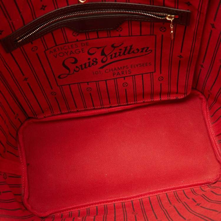 Pre Owned Louis Vuitton Damier Ebene Canvas Neverfull MM Bag