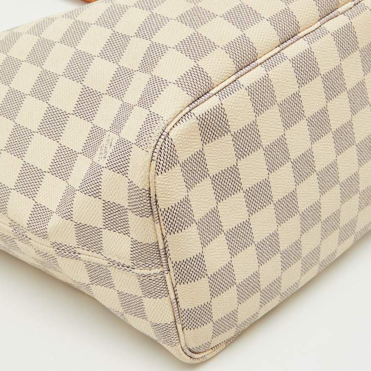 Pre Owned Louis Vuitton Damier Azur Canvas Neverfull MM Bag