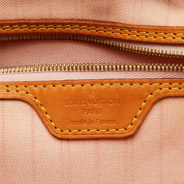 Pre Owned Louis Vuitton Damier Azur Canvas Neverfull MM Bag