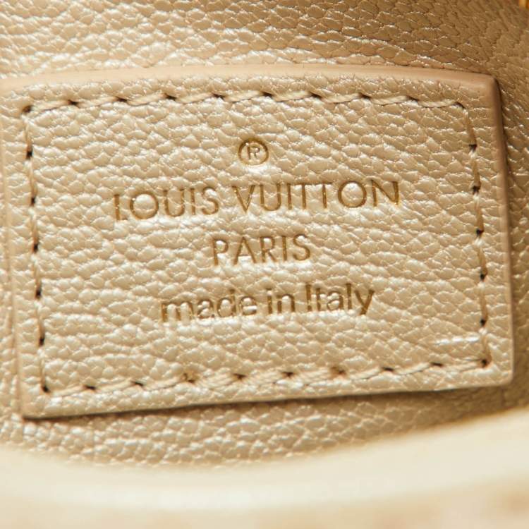 Pre Owned Louis Vuitton Mink Fur Nano Speedy Bag