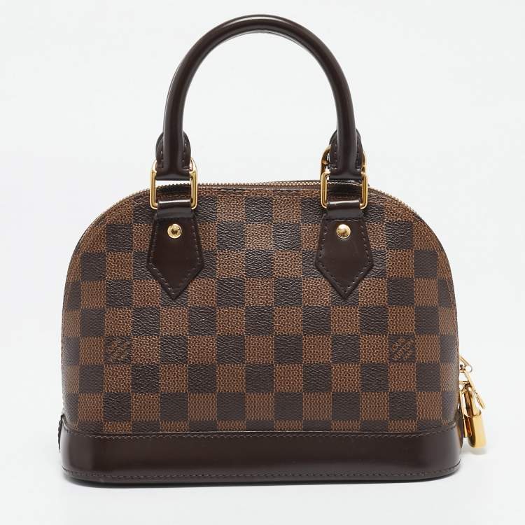Pre Owned Louis Vuitton Damier Ebene Canvas Alma BB Bag