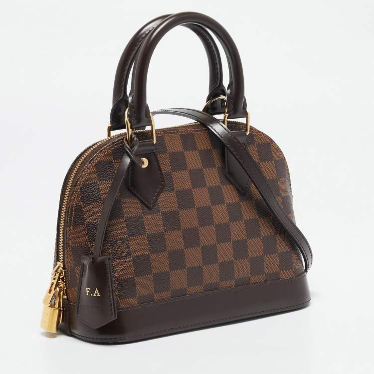 Pre Owned Louis Vuitton Damier Ebene Canvas Alma BB Bag