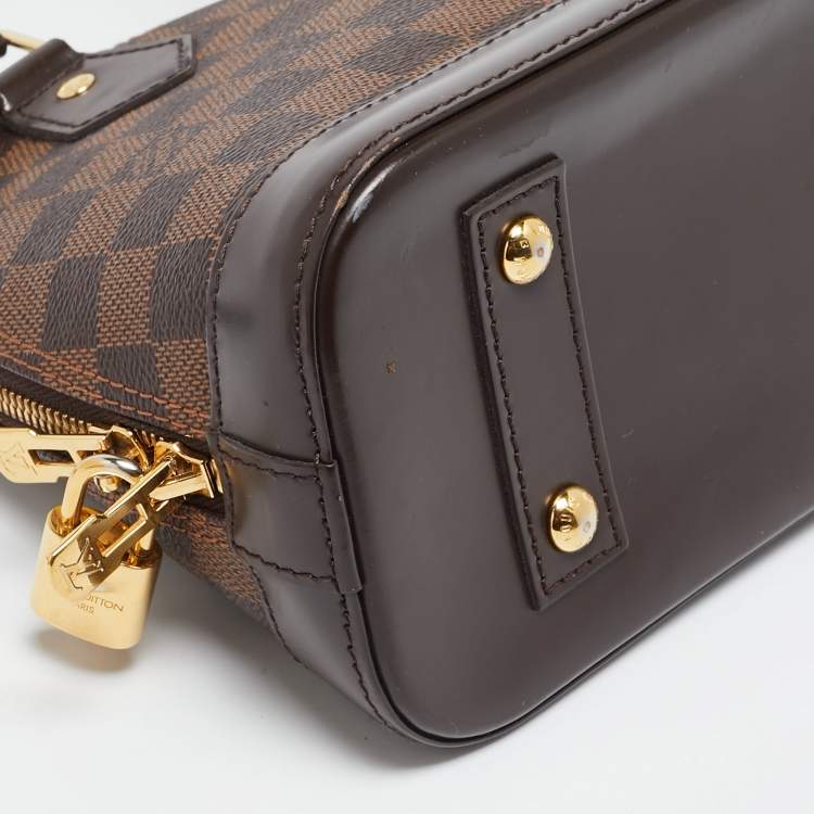 Pre Owned Louis Vuitton Damier Ebene Canvas Alma BB Bag