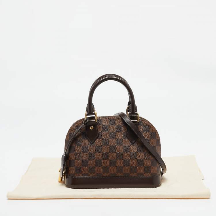 Pre Owned Louis Vuitton Damier Ebene Canvas Alma BB Bag