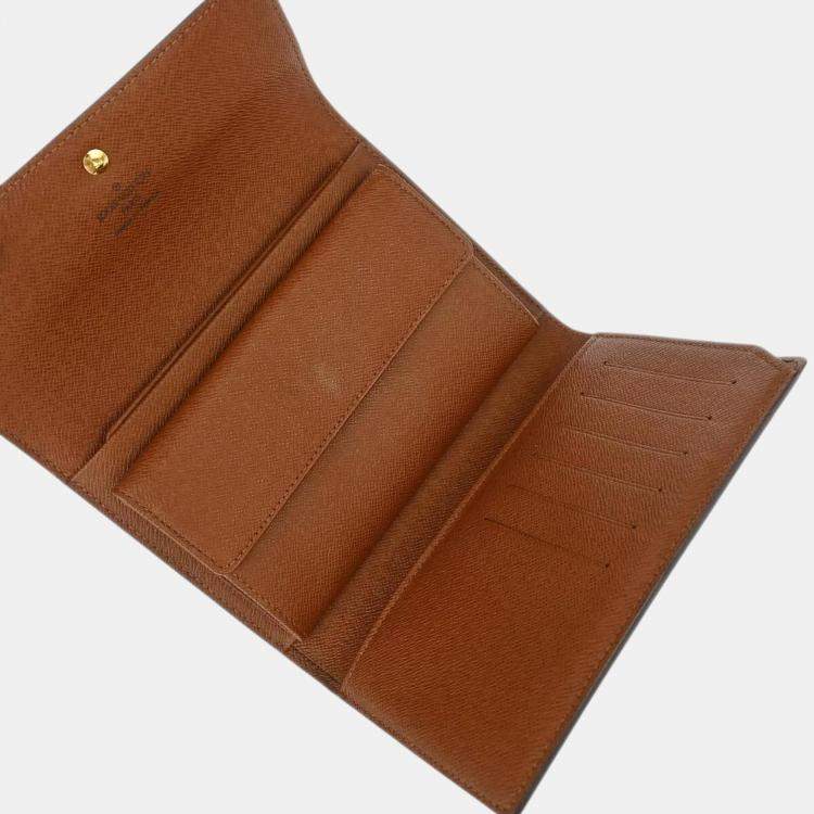 Pre Owned Louis Vuitton Monogram Canvas Porte-Trésor Étui Papier Wallet