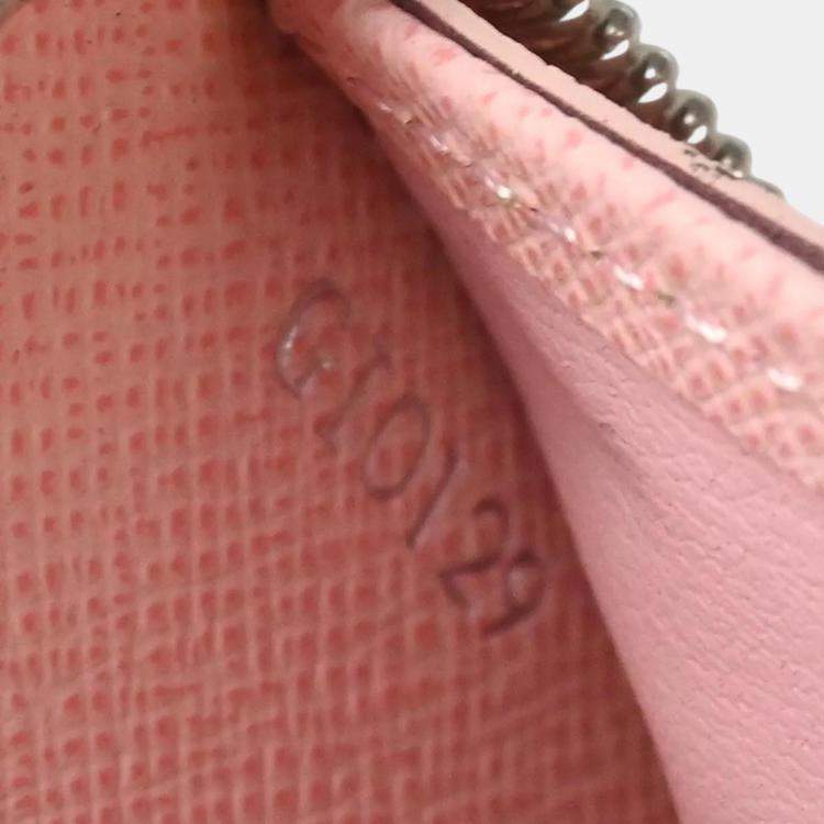 Pre Owned Louis Vuitton Pink Epi Leather Zippy Wallet