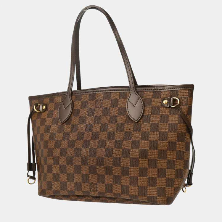 Pre Owned Louis Vuitton Brown Damier Neverfull PM Tote Bag