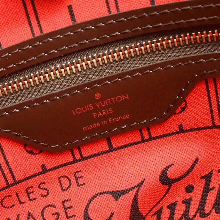 Pre Owned Louis Vuitton Brown Damier Neverfull PM Tote Bag