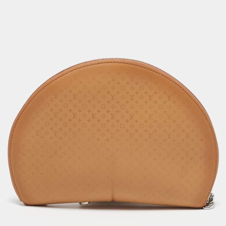 Pre Owned Louis Vuitton Tan Monogram Leather Fortune Cookie Pouch