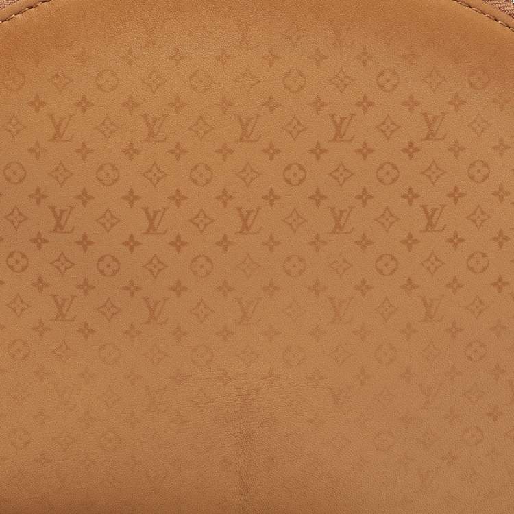Pre Owned Louis Vuitton Tan Monogram Leather Fortune Cookie Pouch