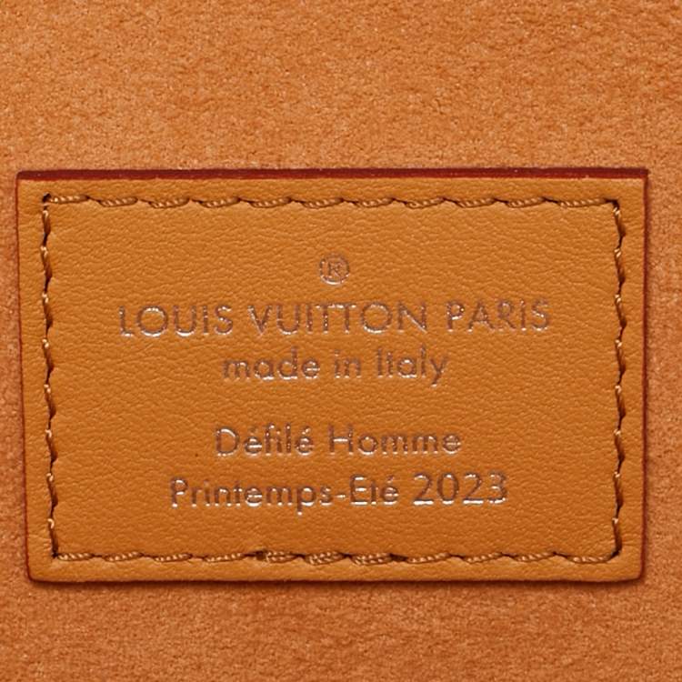 Pre Owned Louis Vuitton Tan Monogram Leather Fortune Cookie Pouch