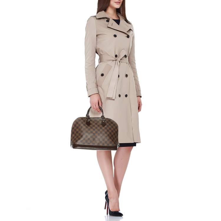 Pre Owned Louis Vuitton Damier Ebene Canvas Alma MM Bag