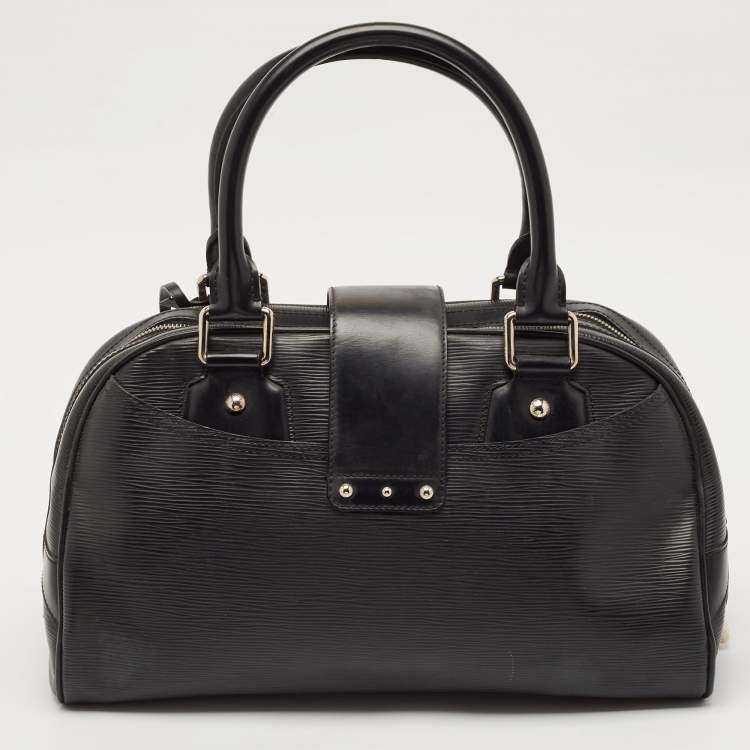 Pre Owned Louis Vuitton Black Epi Leather Montaigne GM Bag