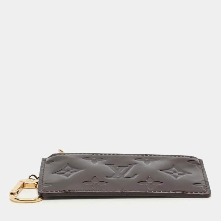 Pre Owned Louis Vuitton Burgundy Patent Leather Cles Purse