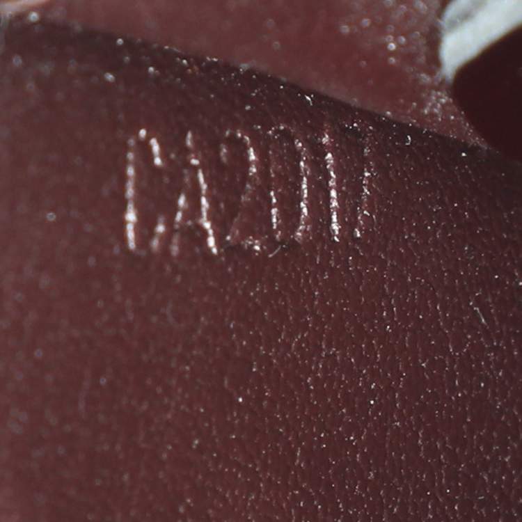 Pre Owned Louis Vuitton Burgundy Patent Leather Cles Purse