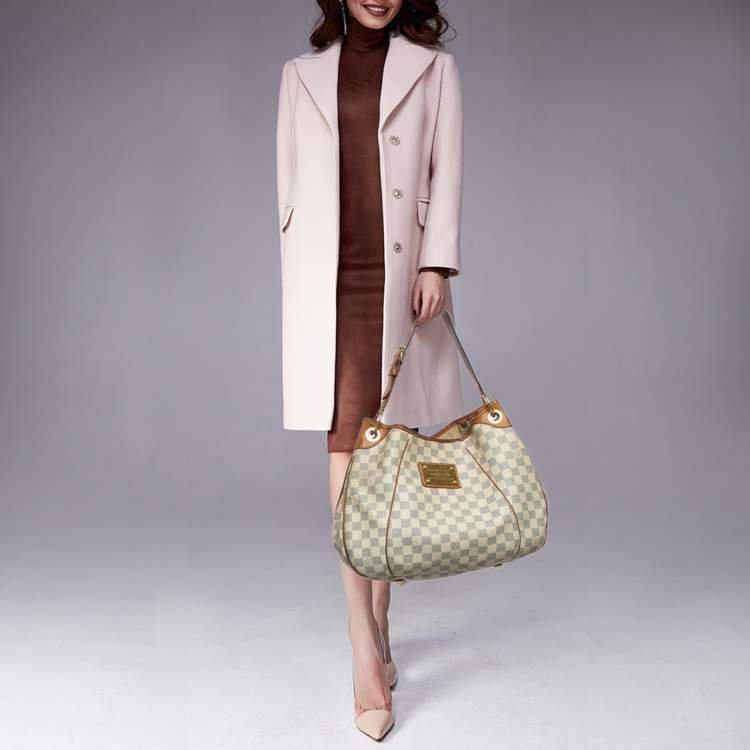 Pre Owned Louis Vuitton Damier Azur Galliera PM Bag