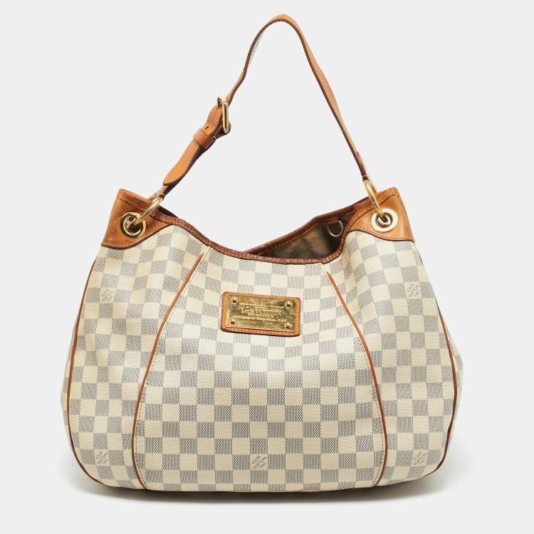 Pre Owned Louis Vuitton Damier Azur Galliera PM Bag