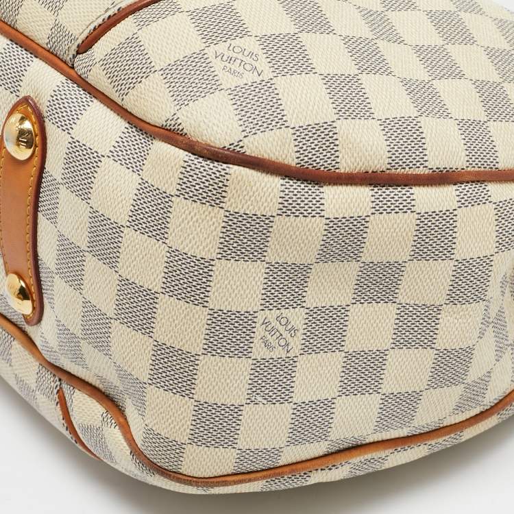 Pre Owned Louis Vuitton Damier Azur Galliera PM Bag