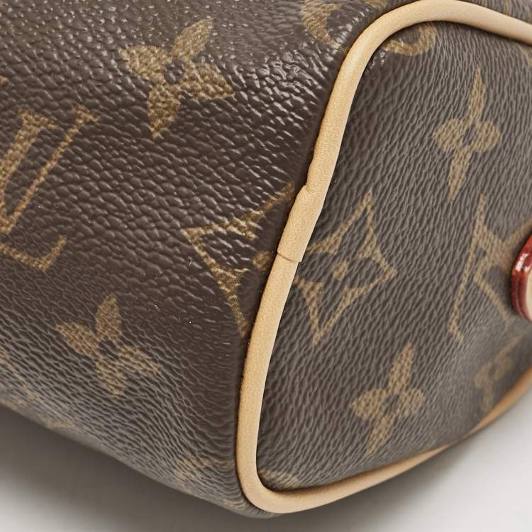 Pre Owned Louis Vuitton Monogram Canvas Speedy Bandouliere Nano Bag