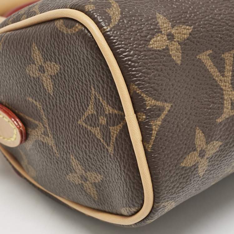 Pre Owned Louis Vuitton Monogram Canvas Speedy Bandouliere Nano Bag