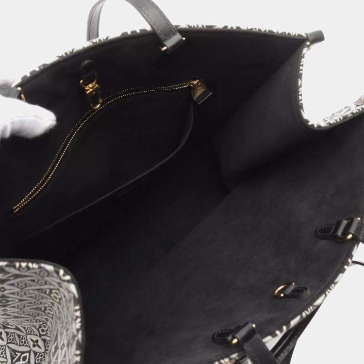 Pre Owned Louis Vuitton Black Canvas Since 1854 OnTheGo GM Bag