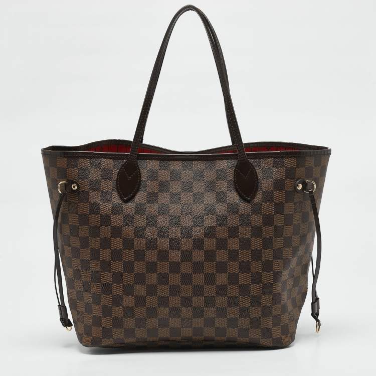 Pre Owned Louis Vuitton Damier Ebene Canvas Neverfull MM Bag