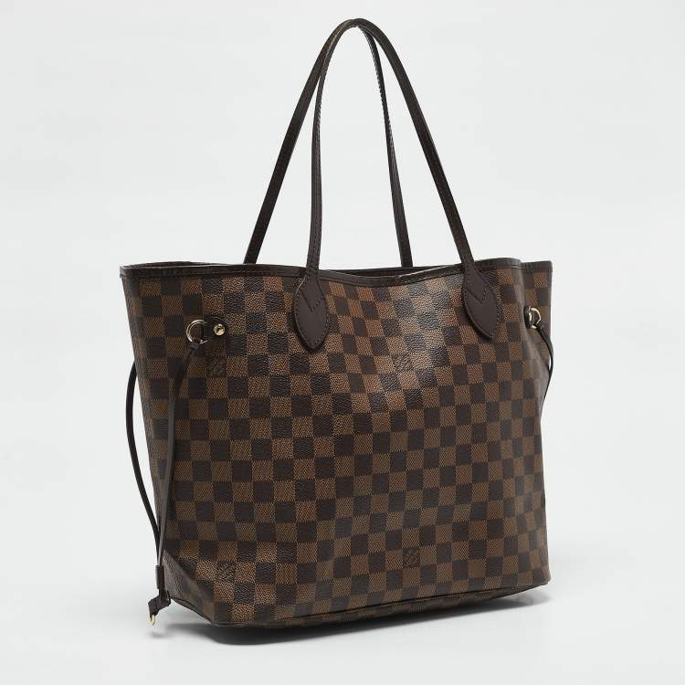 Pre Owned Louis Vuitton Damier Ebene Canvas Neverfull MM Bag