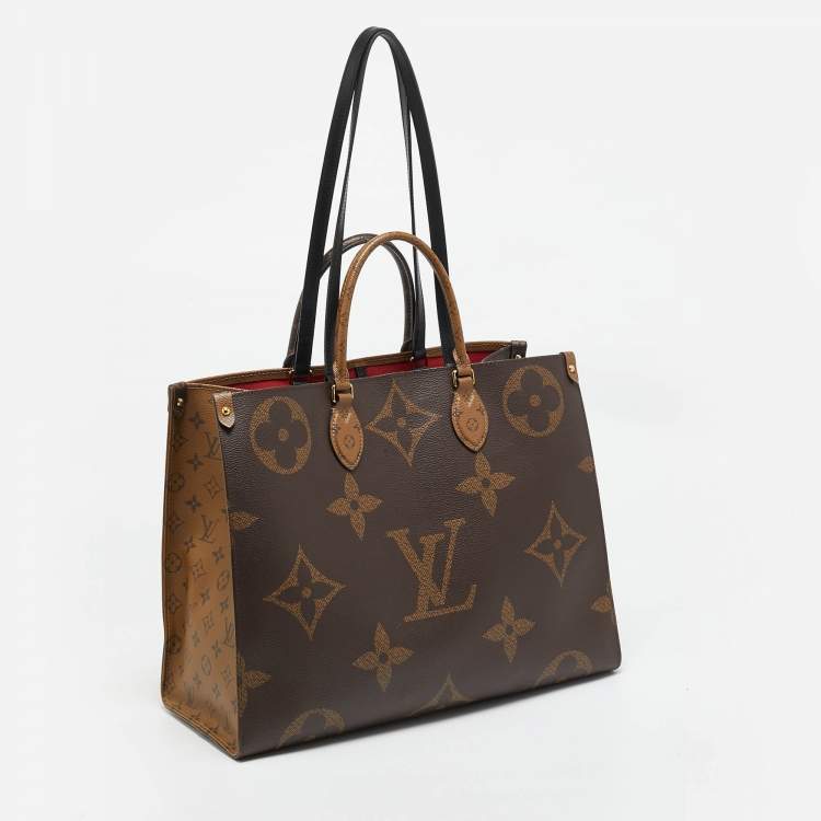 Pre Owned Louis Vuitton Monogram Reverse Giant Canvas OnTheGo GM Bag