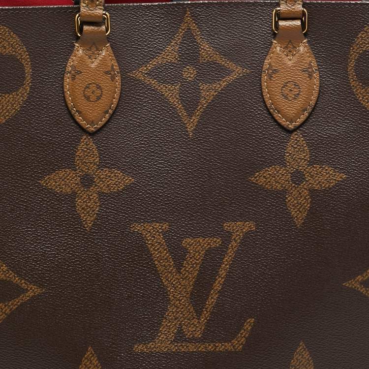 Pre Owned Louis Vuitton Monogram Reverse Giant Canvas OnTheGo GM Bag