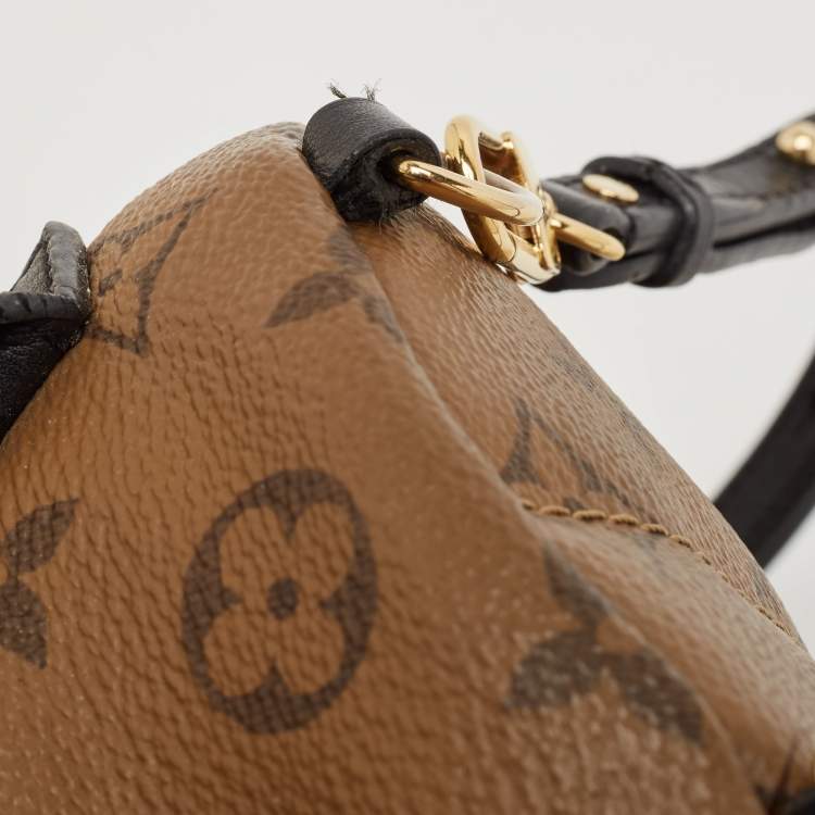 Pre Owned Louis Vuitton Monogram Reverse Canvas Mini Palm Spring Backpack