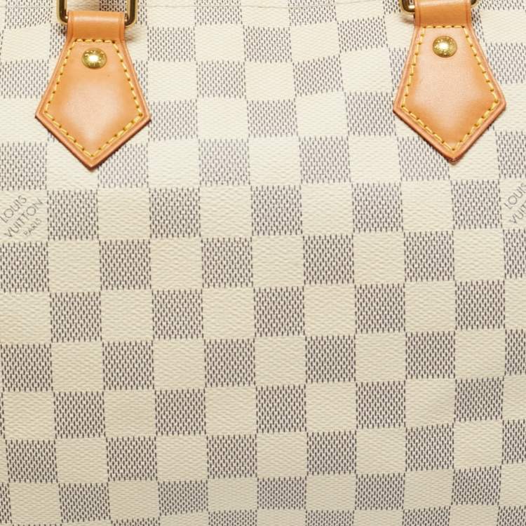 Pre Owned Louis Vuitton Damier Azur Canvas Speedy 30 Bag