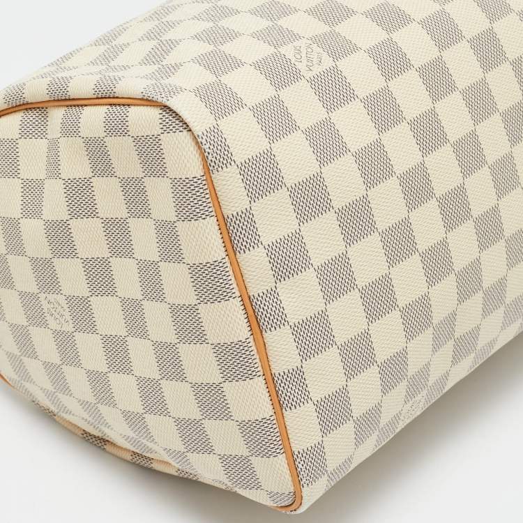 Pre Owned Louis Vuitton Damier Azur Canvas Speedy 30 Bag