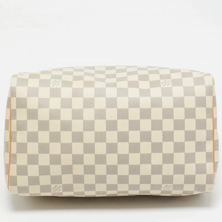 Pre Owned Louis Vuitton Damier Azur Canvas Speedy 30 Bag