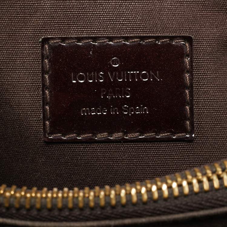Pre Owned Louis Vuitton Amarante Monogram Vernis Montaigne BB Bag