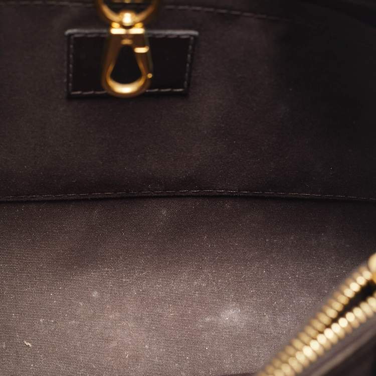 Pre Owned Louis Vuitton Amarante Monogram Vernis Montaigne BB Bag