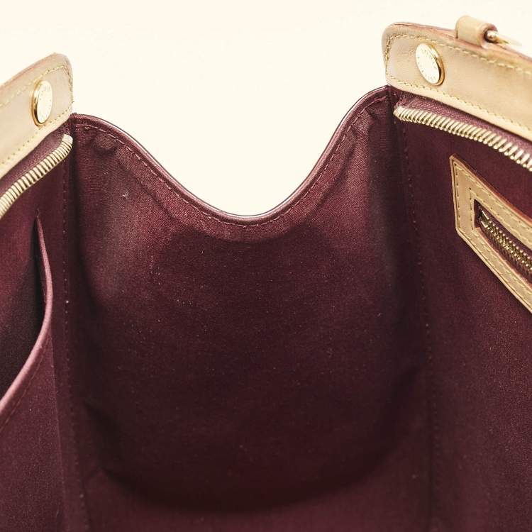 Pre Owned Louis Vuitton Fouge Fauviste Monogram Vernis Brea GM Bag