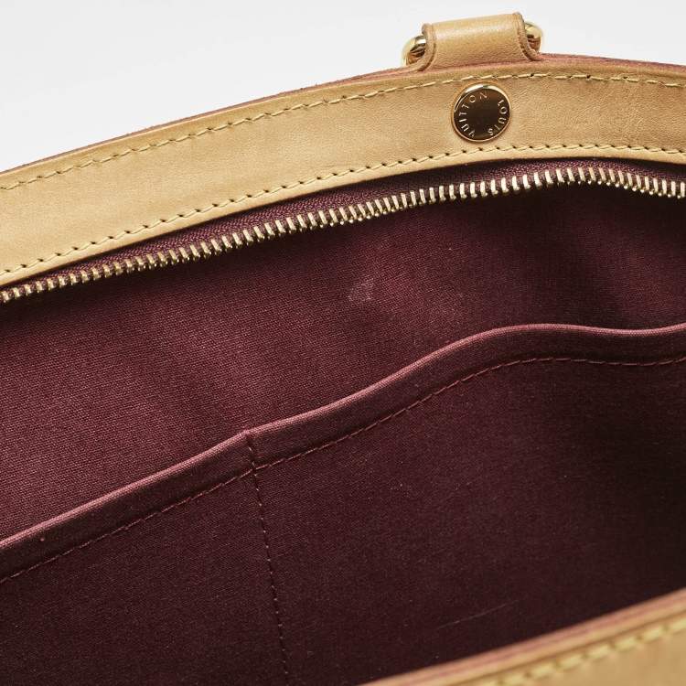 Pre Owned Louis Vuitton Fouge Fauviste Monogram Vernis Brea GM Bag