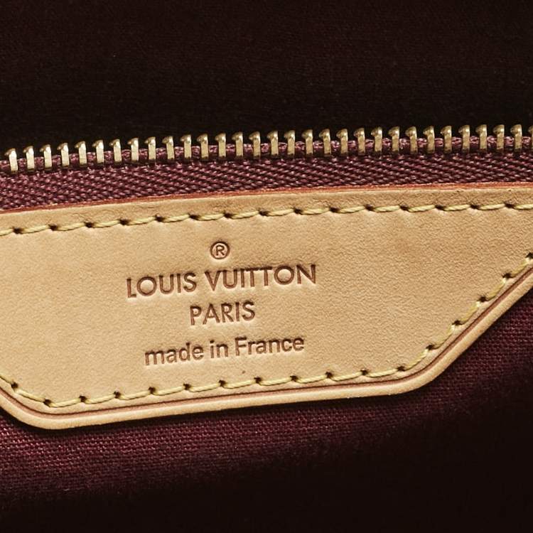 Pre Owned Louis Vuitton Fouge Fauviste Monogram Vernis Brea GM Bag