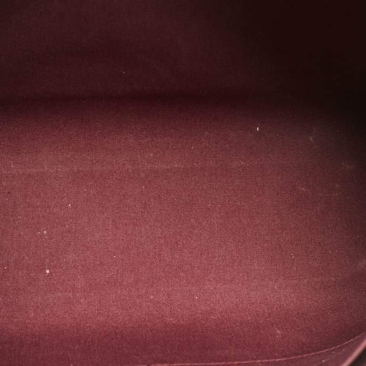 Pre Owned Louis Vuitton Fouge Fauviste Monogram Vernis Brea GM Bag