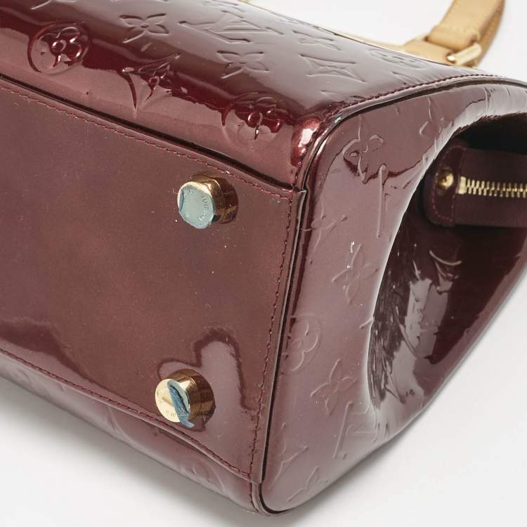 Pre Owned Louis Vuitton Fouge Fauviste Monogram Vernis Brea GM Bag