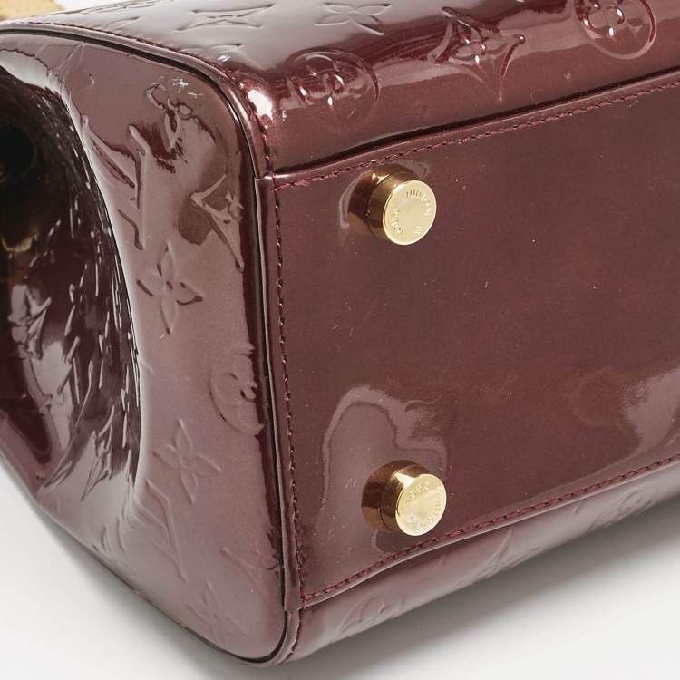 Pre Owned Louis Vuitton Fouge Fauviste Monogram Vernis Brea GM Bag