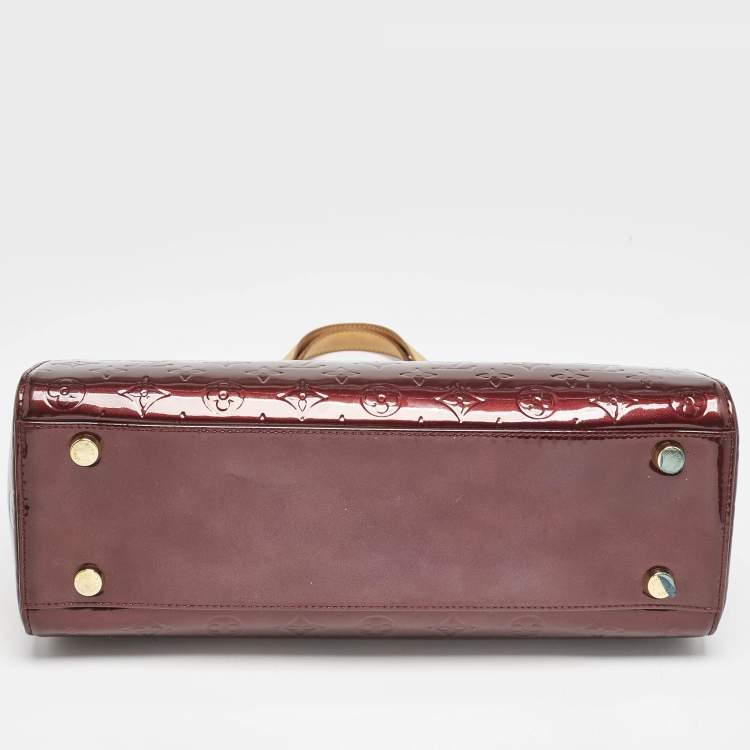 Pre Owned Louis Vuitton Fouge Fauviste Monogram Vernis Brea GM Bag
