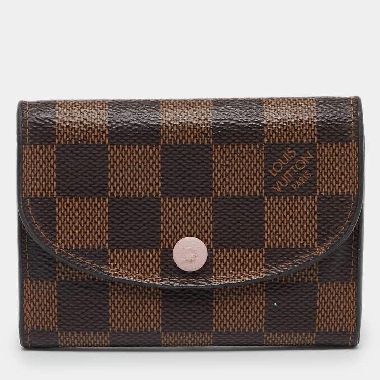 Pre Owned Louis Vuitton Damier Ebene Canvas Rosalie Coin Purse