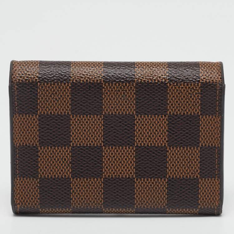 Pre Owned Louis Vuitton Damier Ebene Canvas Rosalie Coin Purse