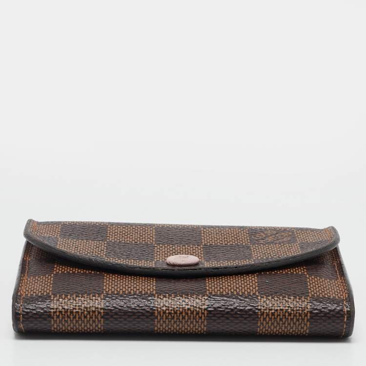 Pre Owned Louis Vuitton Damier Ebene Canvas Rosalie Coin Purse