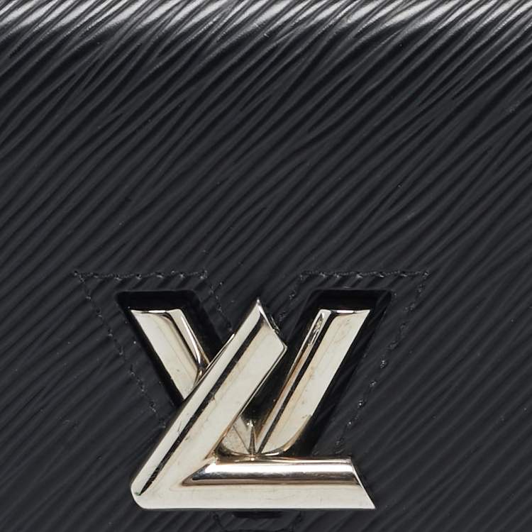 Pre Owned Louis Vuitton Black Epi Leather Twist Compact Wallet