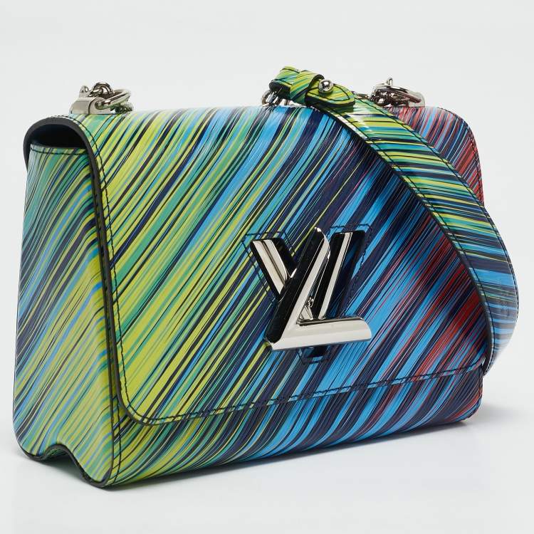 Pre Owned Louis Vuitton Vert/Rouge Tropical Epi Leather Twist MM Bag